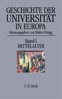 Buchcover Geschichte der Universität in Europa Bd. I: Mittelalter
