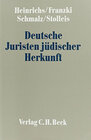 Buchcover Deutsche Juristen jüdischer Herkunft