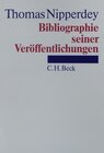Buchcover Thomas Nipperdey, Bibliographie seiner Veröffentlichungen 1953-1992