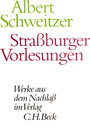 Buchcover Straßburger Vorlesungen