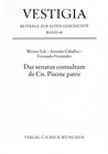 Buchcover Das senatus consultum de Cn. Pisone patre