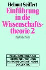 Buchcover Einführung in die Wissenschaftstheorie / Geisteswissenschaftliche Methoden