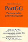 Buchcover Partnerschaftsgesellschaftsgesetz