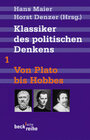 Buchcover Klassiker des politischen Denkens Band I: Von Plato bis Thomas Hobbes