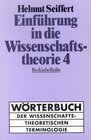 Buchcover Einführung in die Wissenschaftstheorie Bd. 4: Wörterbuch der wissenschaftstheoretischen Terminologie