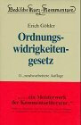 Buchcover Gesetz über Ordnungswidrigkeiten