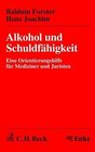 Buchcover Alkohol und Schuldfähigkeit