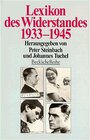 Buchcover Lexikon des Widerstandes 1933-1945