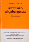 Buchcover Abwasserabgabengesetz (AbwAG)