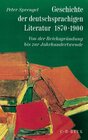 Buchcover Geschichte der deutschen Literatur Bd. 9/1: Geschichte der deutschsprachigen Literatur 1870-1900