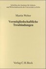 Buchcover Vormitgliedschaftliche Treubindungen