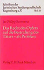 Buchcover Das Recht des Opfers auf die Bestrafung des Täters - als Problem