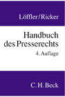Buchcover Handbuch des Presserechts