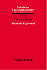 Buchcover Staat als Argument