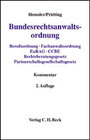 Buchcover Bundesrechtsanwaltsordnung