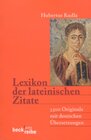 Buchcover Lexikon der lateinischen Zitate