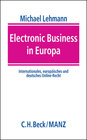 Buchcover Electronic Business in Europa