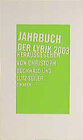 Buchcover Jahrbuch der Lyrik 2003