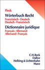 Buchcover Wörterbuch Recht
