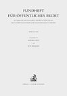 Buchcover Fundheft für Öffentliches Recht. Systematischer Nachweis der Rechtsprechung,...