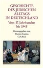 Buchcover Geschichte des jüdischen Alltags in Deutschland