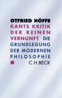 Buchcover Kants Kritik der reinen Vernunft