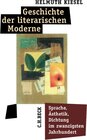 Buchcover Geschichte der literarischen Moderne
