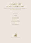 Buchcover Fundheft für Zivilrecht. Systematischer Nachweis der deutschen Rechtsprechung... / Fundheft für Zivilrecht  2002