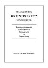 Buchcover Grundgesetz Sonderdruck