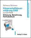 Buchcover Körperschaftsteuererklärung 2003 auf CD-ROM