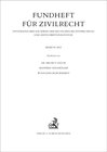Buchcover Fundheft für Zivilrecht. Systematischer Nachweis der deutschen Rechtsprechung... / Fundheft für Zivilrecht  2003