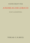 Buchcover Festschrift für Andreas Heldrich zum 70. Geburtstag