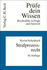 Buchcover Strafprozessrecht