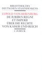Buchcover De iuribus regni et imperii