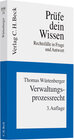 Buchcover Verwaltungsprozessrecht