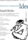 Buchcover Zeitschrift für Ideengeschichte Heft I/4 Winter 2007: Isaiah Berlin