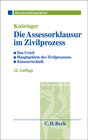 Buchcover Die Assessorklausur im Zivilprozess