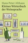 Buchcover Kleines Wörterbuch der Weinsprache