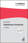 Buchcover Definitionen Strafrecht