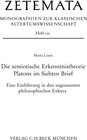 Buchcover Die semiotische Erkenntnistheorie Platons im Siebten Brief