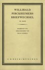 Buchcover Willibald Pirckheimers Briefwechsel Bd. 7