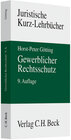 Buchcover Gewerblicher Rechtsschutz