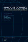 Buchcover In-house Counsel in internationalen Unternehmen