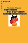 Buchcover Geschichte der deutschen Wiedervereinigung