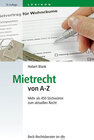 Buchcover Mietrecht von A-Z