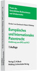 Buchcover Europäisches und internationales Patentrecht