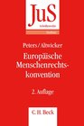 Buchcover Europäische Menschenrechtskonvention