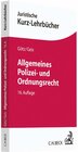 Buchcover Allgemeines Polizei- und Ordnungsrecht