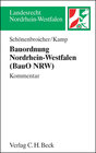 Buchcover Bauordnung Nordrhein-Westfalen (BauO NRW)