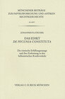 Buchcover Das Edikt De pecunia constituta